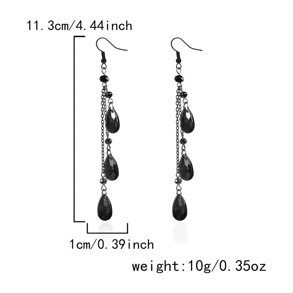 Halloween Teardrop Chain Dangle Earrings by Trendsi