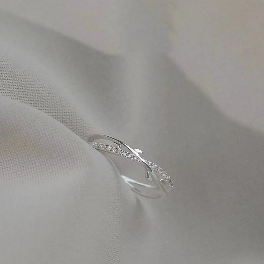 925 Sterling Silver Open Ring by Trendsi