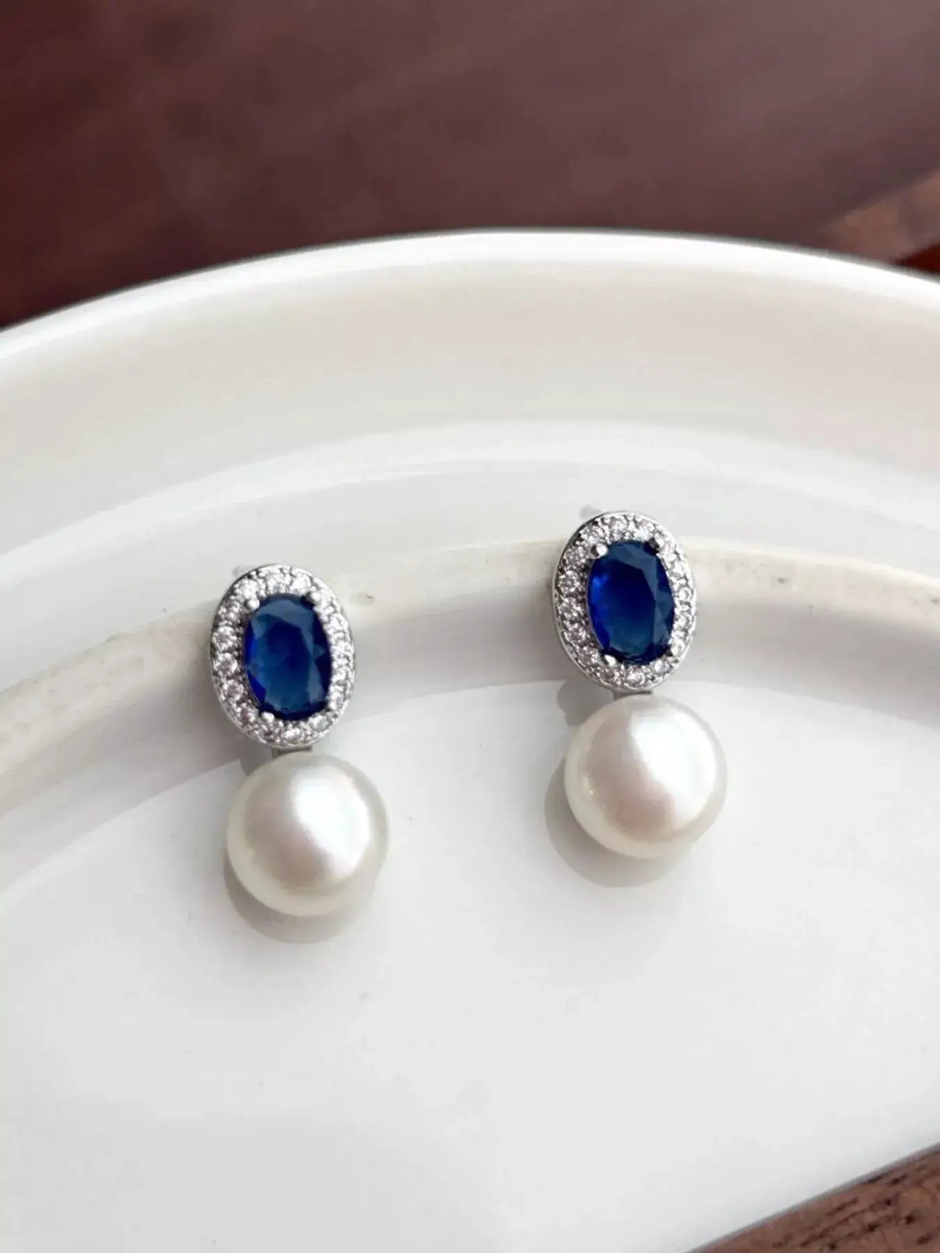 Pearl Drop Earrings by Trendsi
