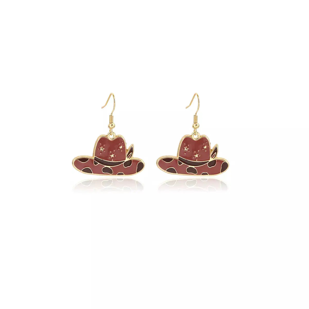 Cowboy Hat & Bottle Dangle Earrings by Trendsi