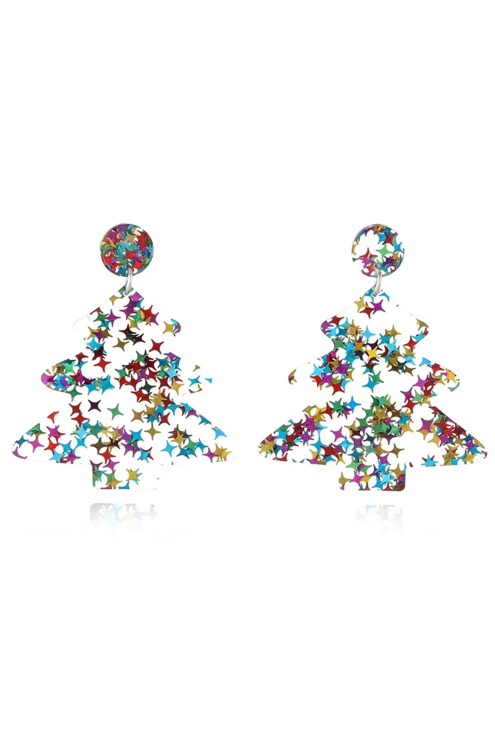 Christmas Tree Acrylic Earrings by Trendsi
