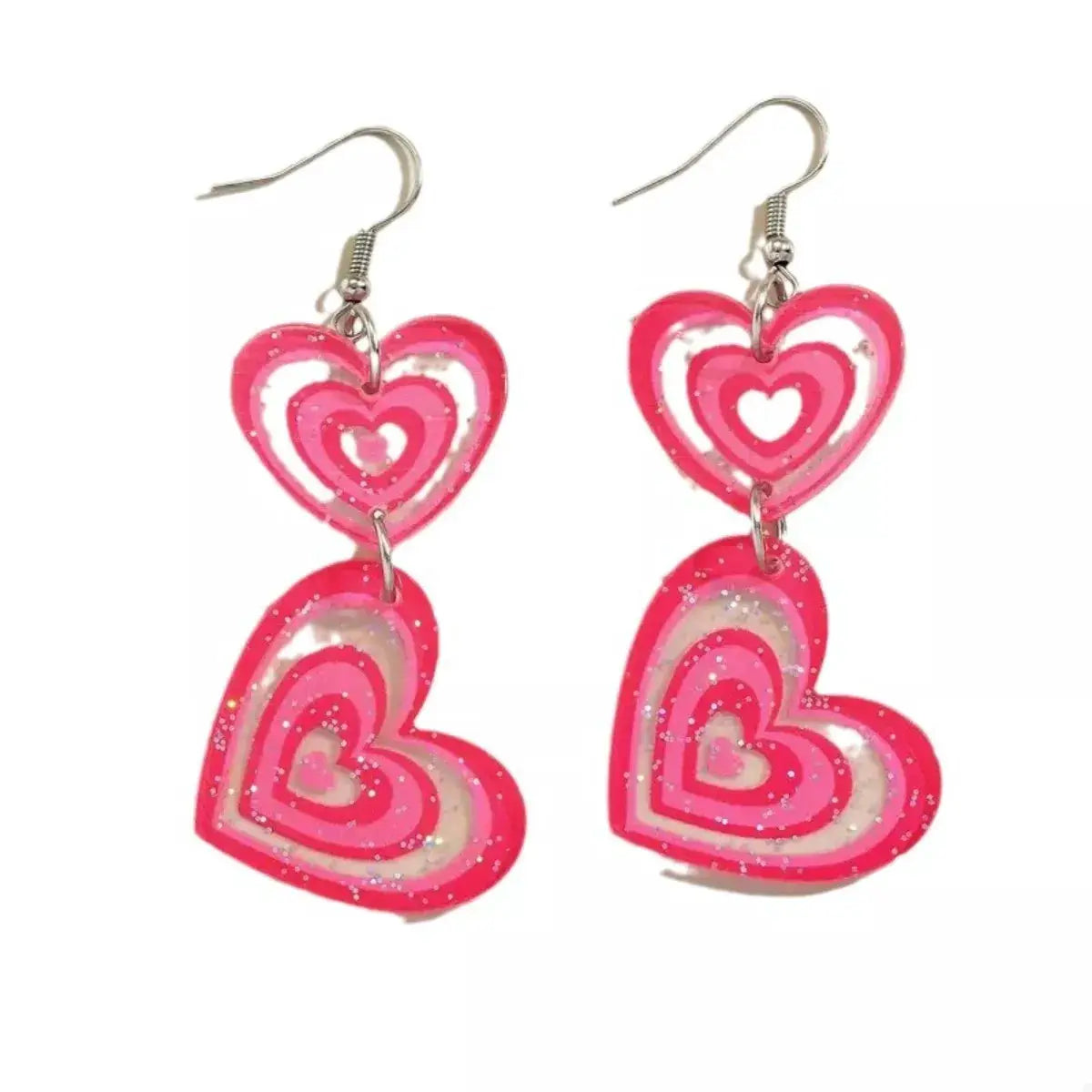 Heart Dangle Earrings by Trendsi