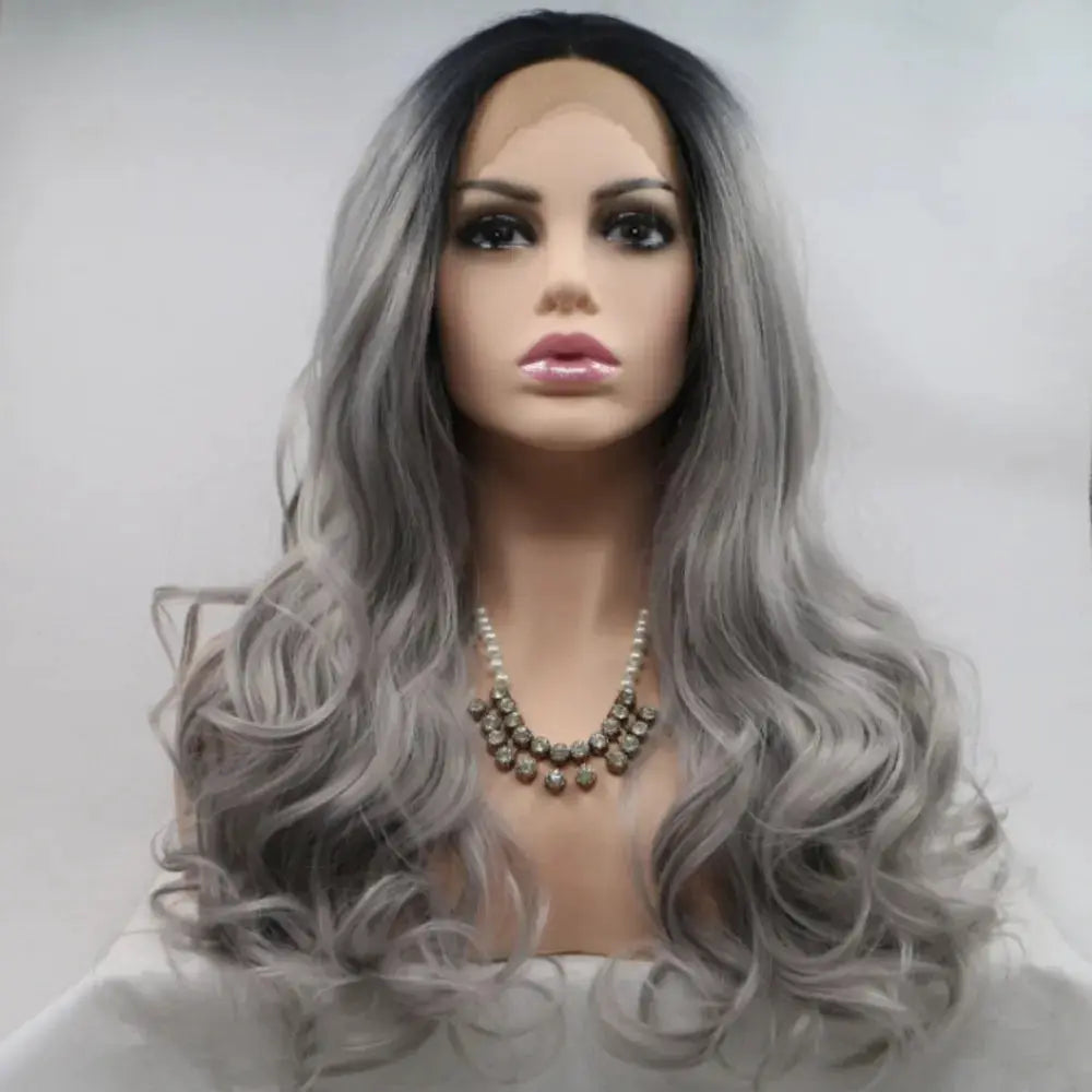 13*3" Lace Front Wigs Synthetic Long Wavy 24" 130% Density by Trendsi