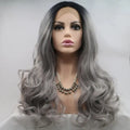 13*3" Lace Front Wigs Synthetic Long Wavy 24" 130% Density by Trendsi