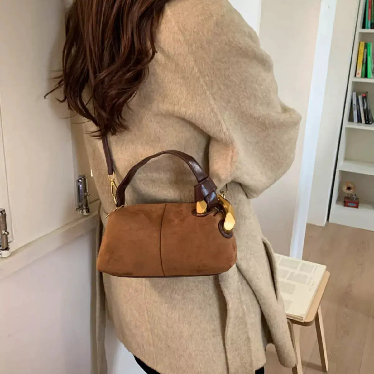 Suede Mini Crossbody Bag by Trendsi