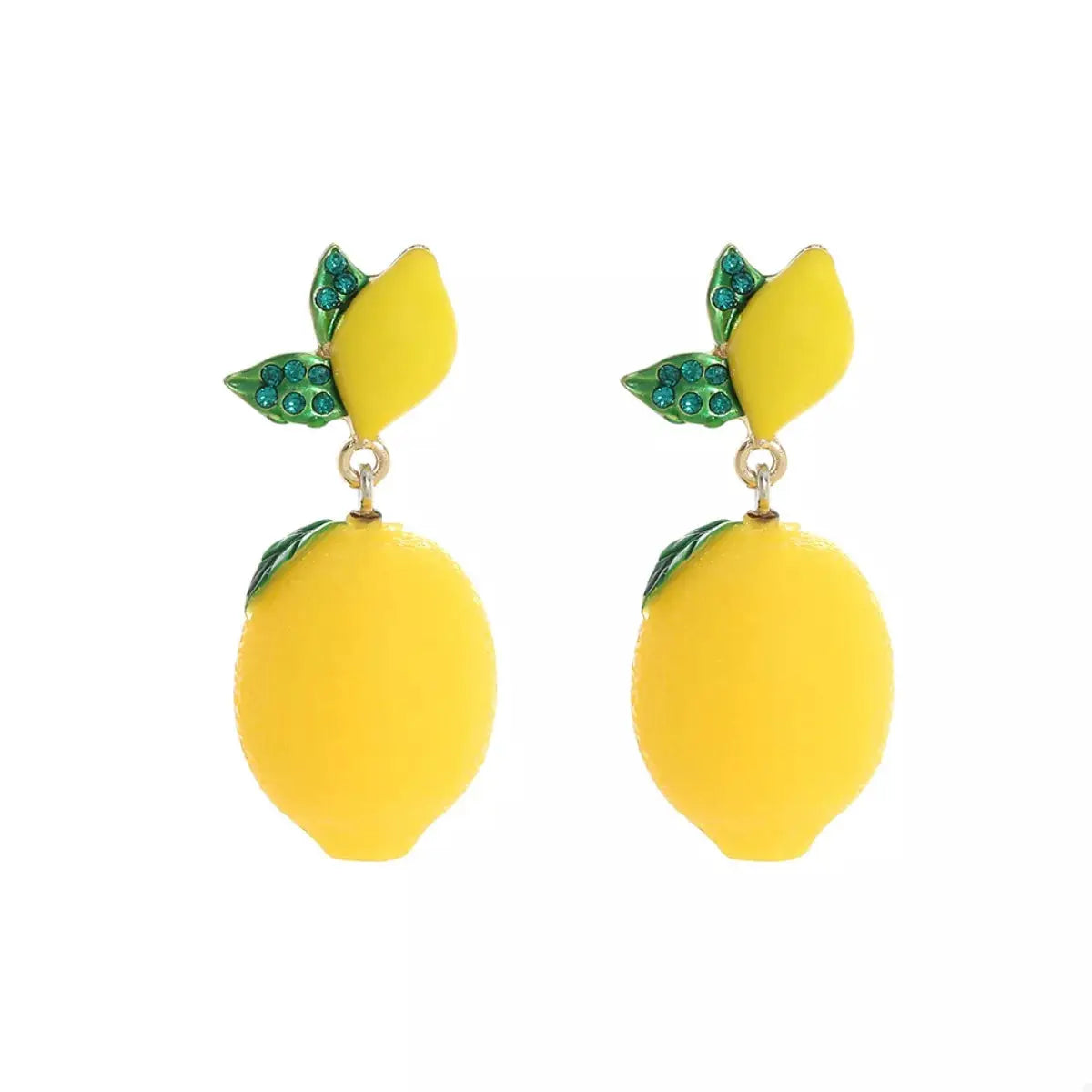 Lemon Fruit Drop Earrings by Trendsi