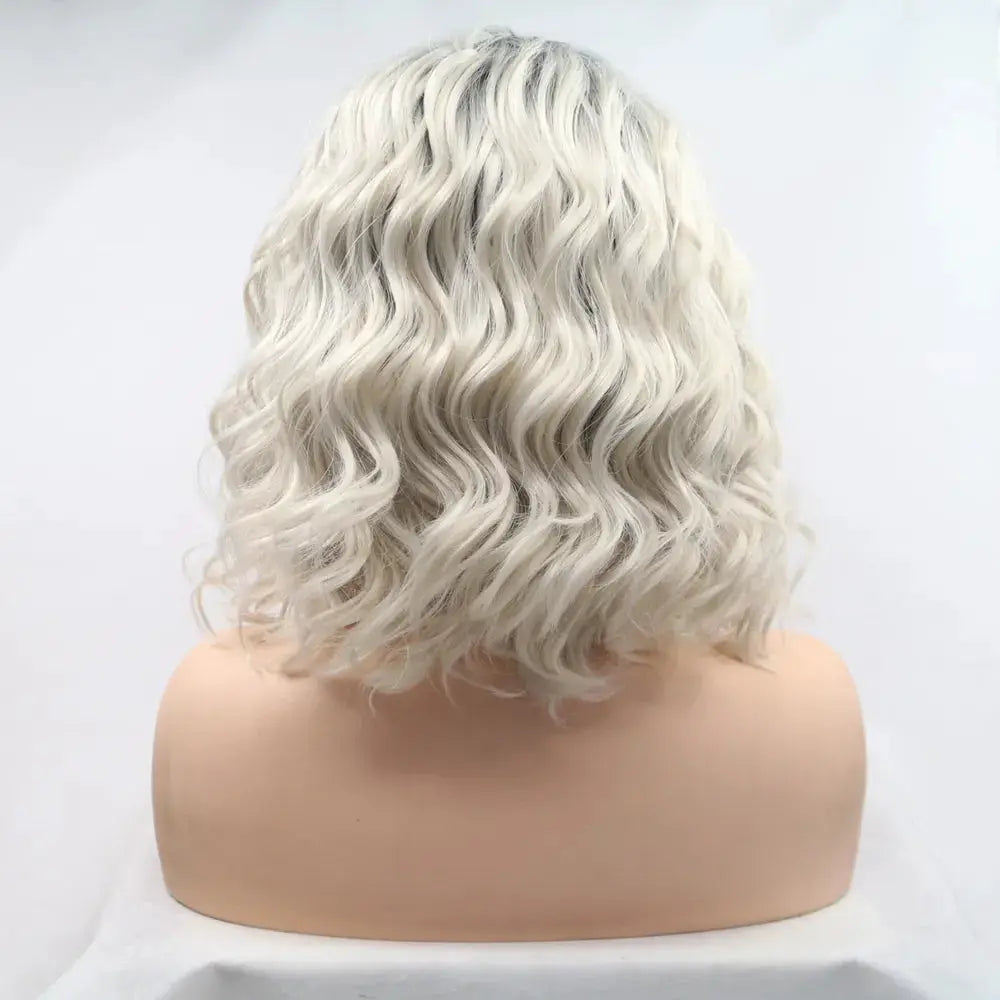 13*3" Lace Front Wigs Synthetic Mid-length Wavy 12" 130% Density by Trendsi