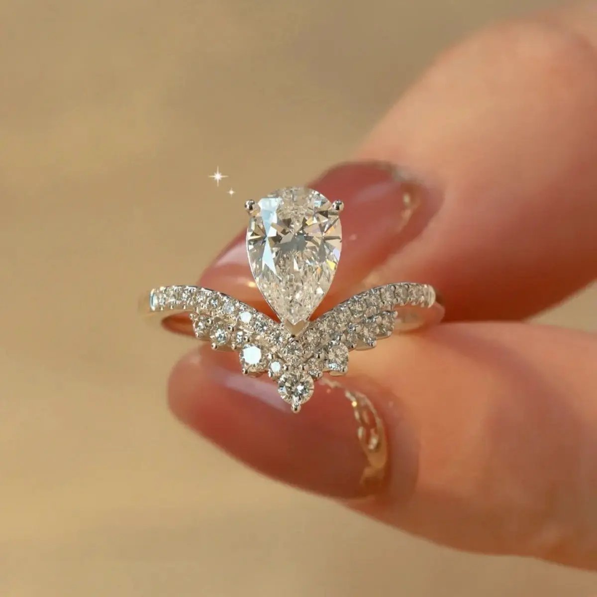1.5 Carat Moissanite 925 Sterling Silver Ring by Trendsi