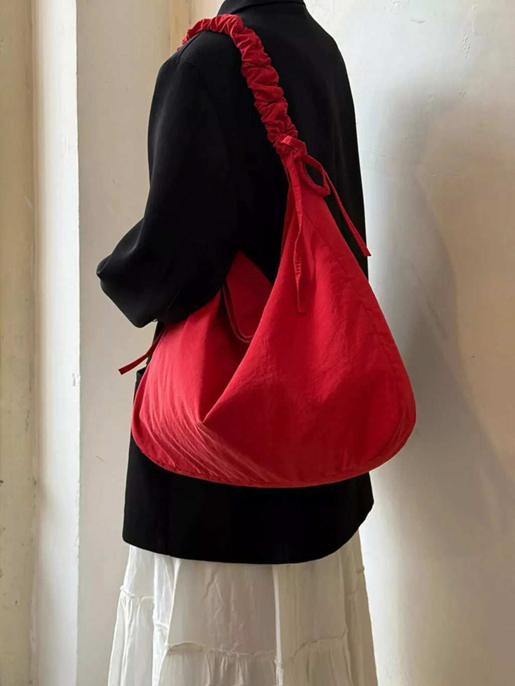 Ruched Handle Crossbody Bag by Trendsi