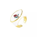 18K Gold-Plated Open Ring by Trendsi