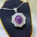 10 Carat Moissanite 925 Sterling Silver Necklace by Trendsi