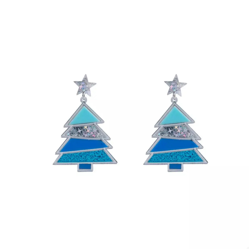 Christmas Tree Dangle Earrings by Trendsi