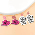 2 Pair Sequin Hat Dangle Earrings by Trendsi