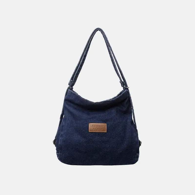 Adjustable Strap Denim Shoulder Bag by Trendsi