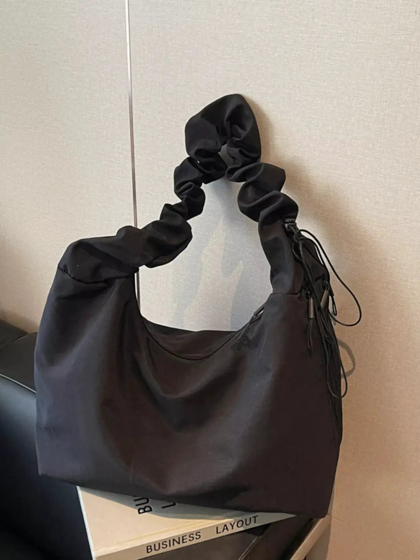 Ruched Handle Lightweight Shoulder Bag by Trendsi