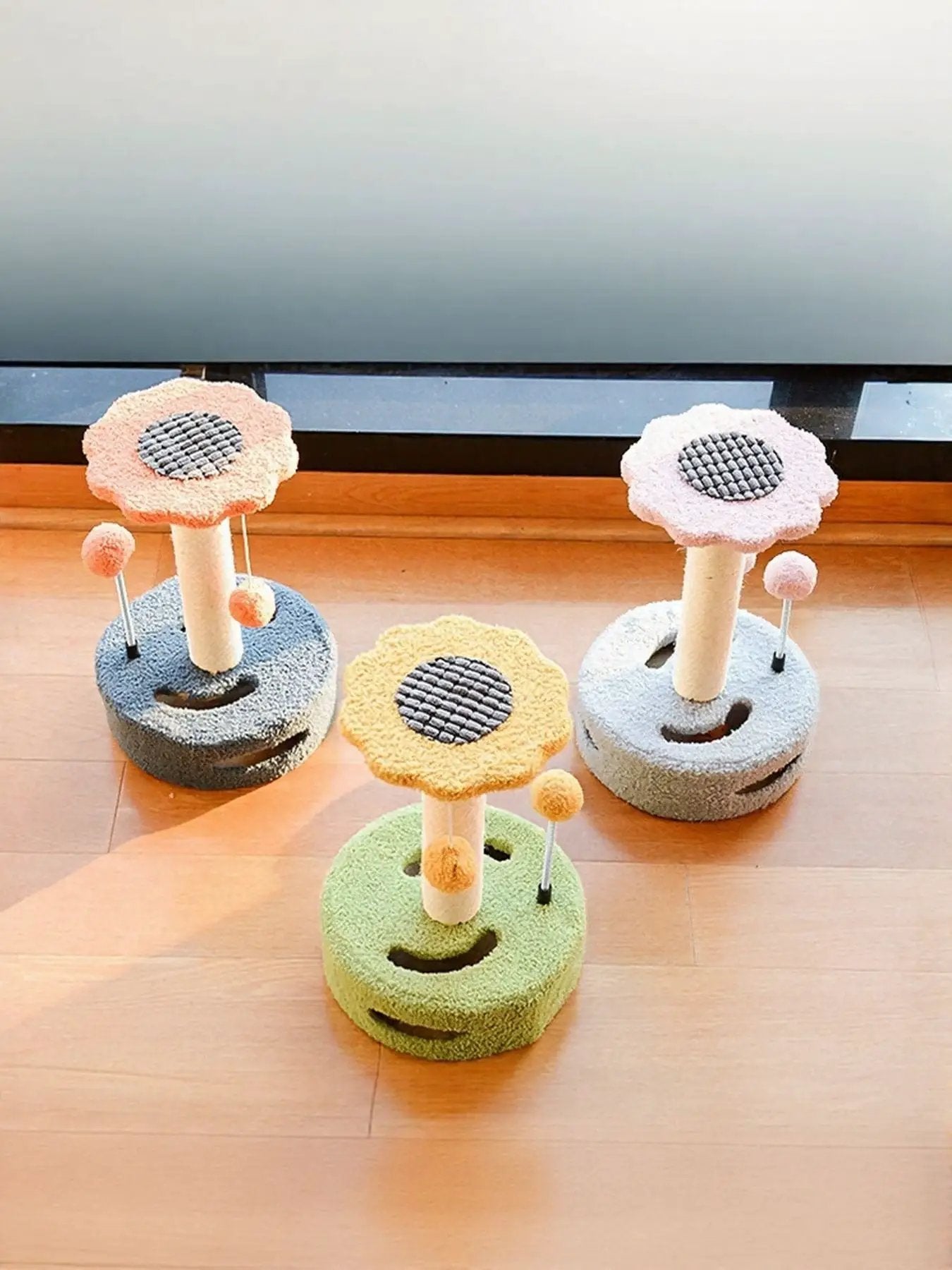 Cat Scratching Posts with Dangling Balls by Trendsi
