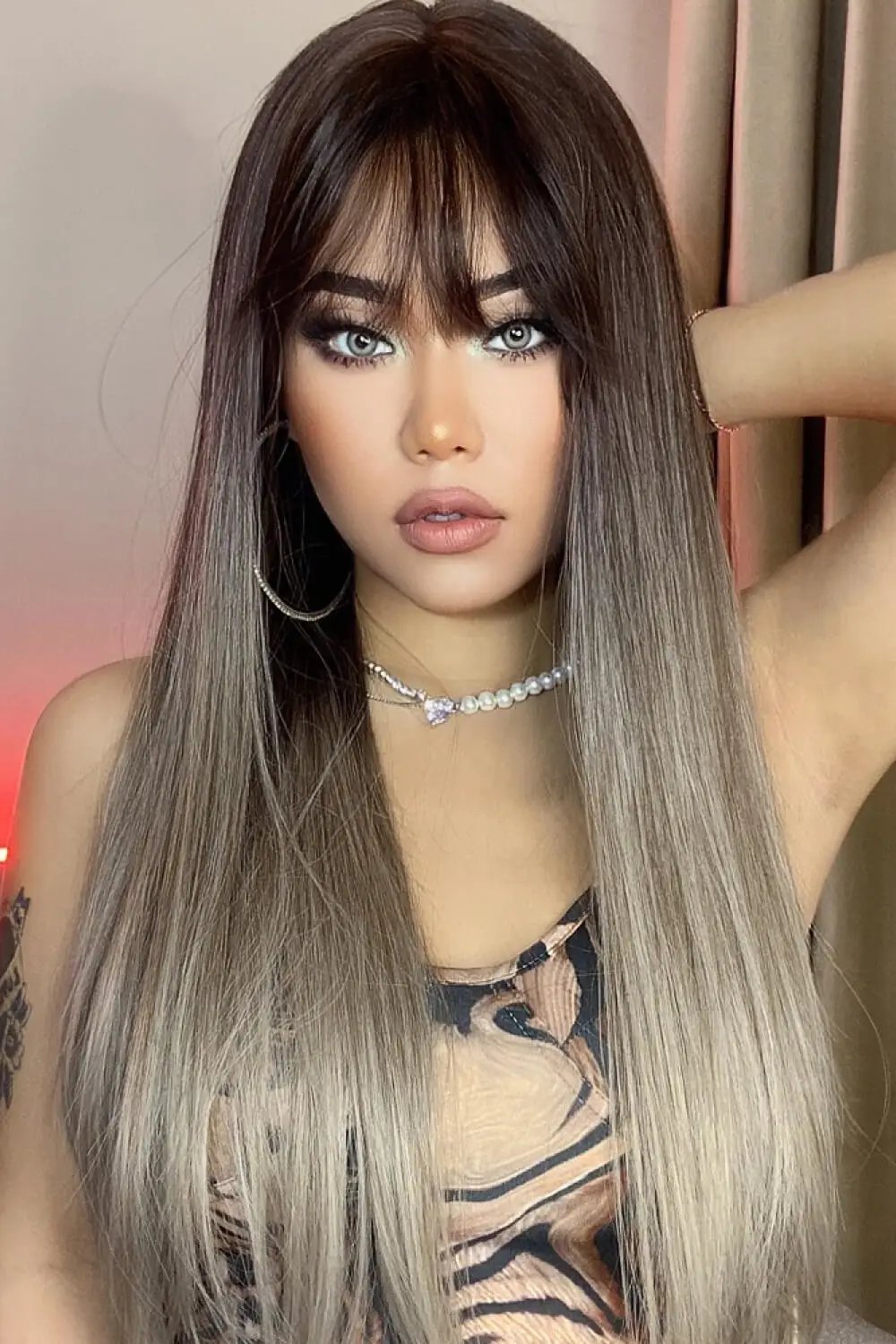 Long Straight Synthetic Wigs 26'' by Trendsi