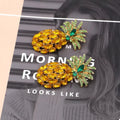 Pineapple Rhinestone Dangle Earrings by Trendsi