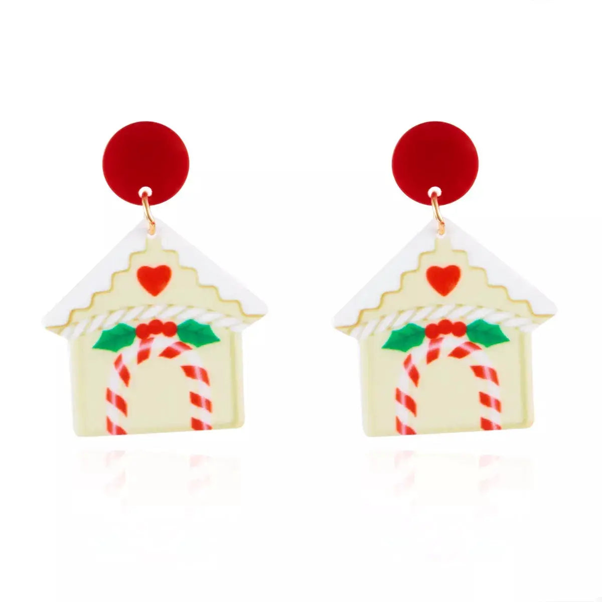 Christmas Acrylic Dangle Earrings by Trendsi