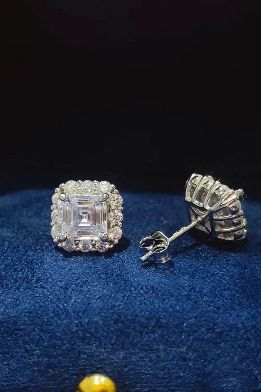 2 Carat Moissanite 925 Sterling Silver Stud Earrings by Trendsi