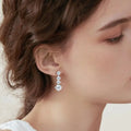 4 Carat Moissanite 925 Sterling Silver Earrings by Trendsi