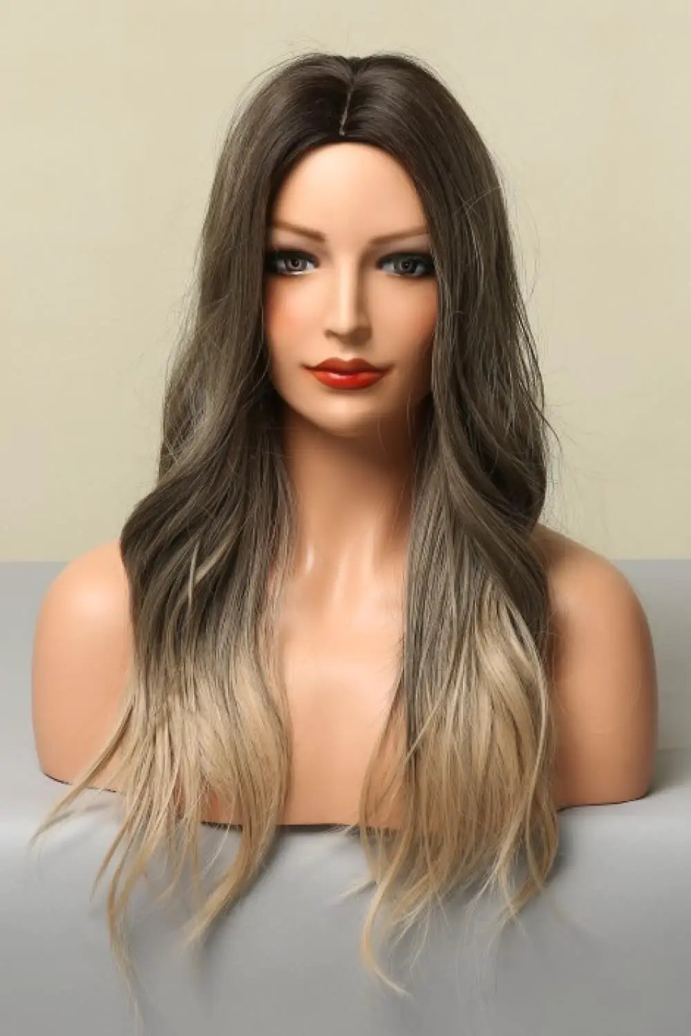 13*1" Full-Machine Wigs Synthetic Long Straight 24" by Trendsi
