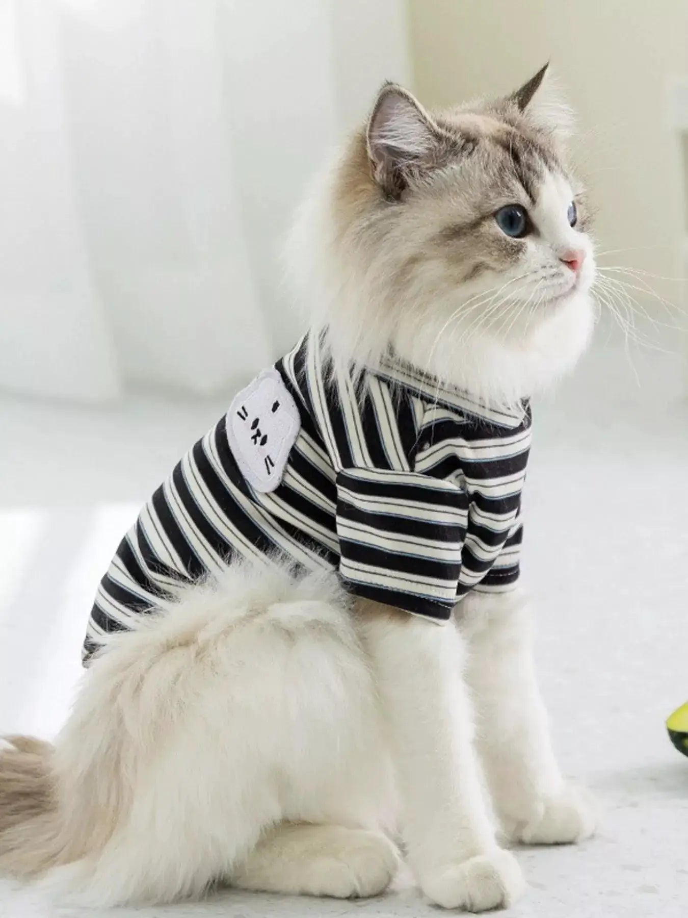 Cozy Plush Pet Sweater with Cute Patch by Trendsi