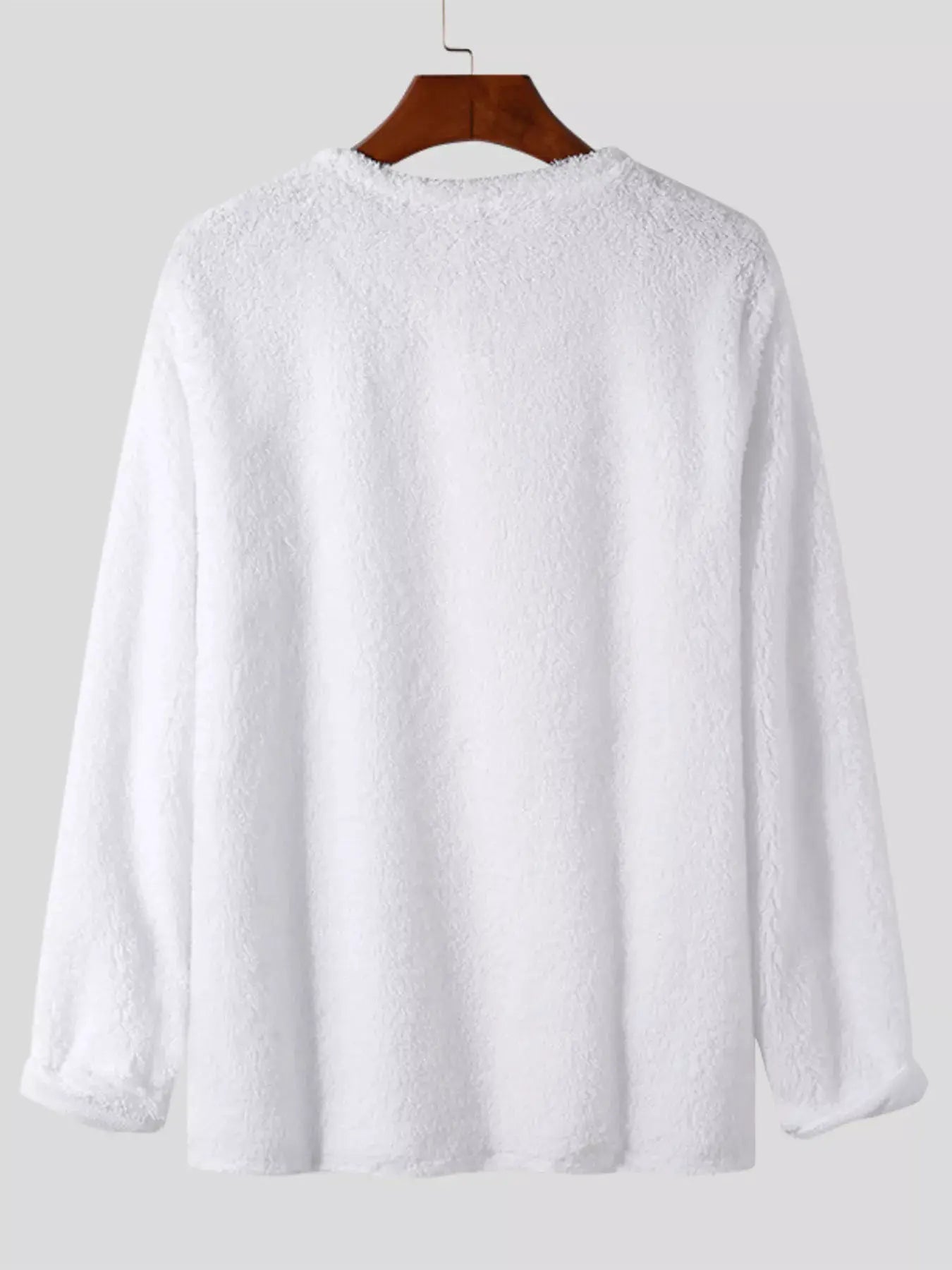 Men's Full Size Textured Long Sleeve Sweater Plus Size by Trendsi