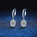 1 Carat Moissanite 925 Sterling Silver Drop Earrings by Trendsi