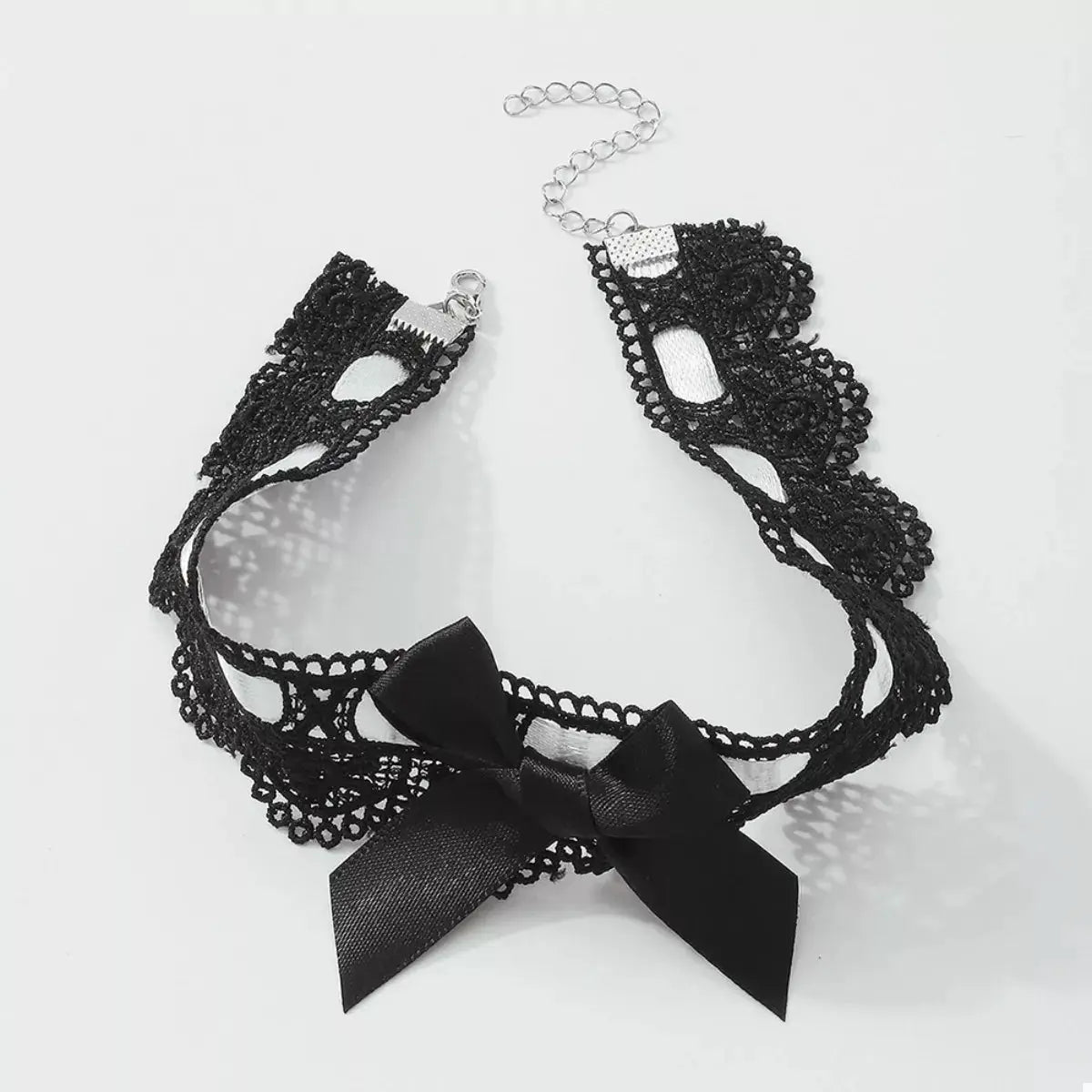 Lace Bow Choker Necklace by Trendsi