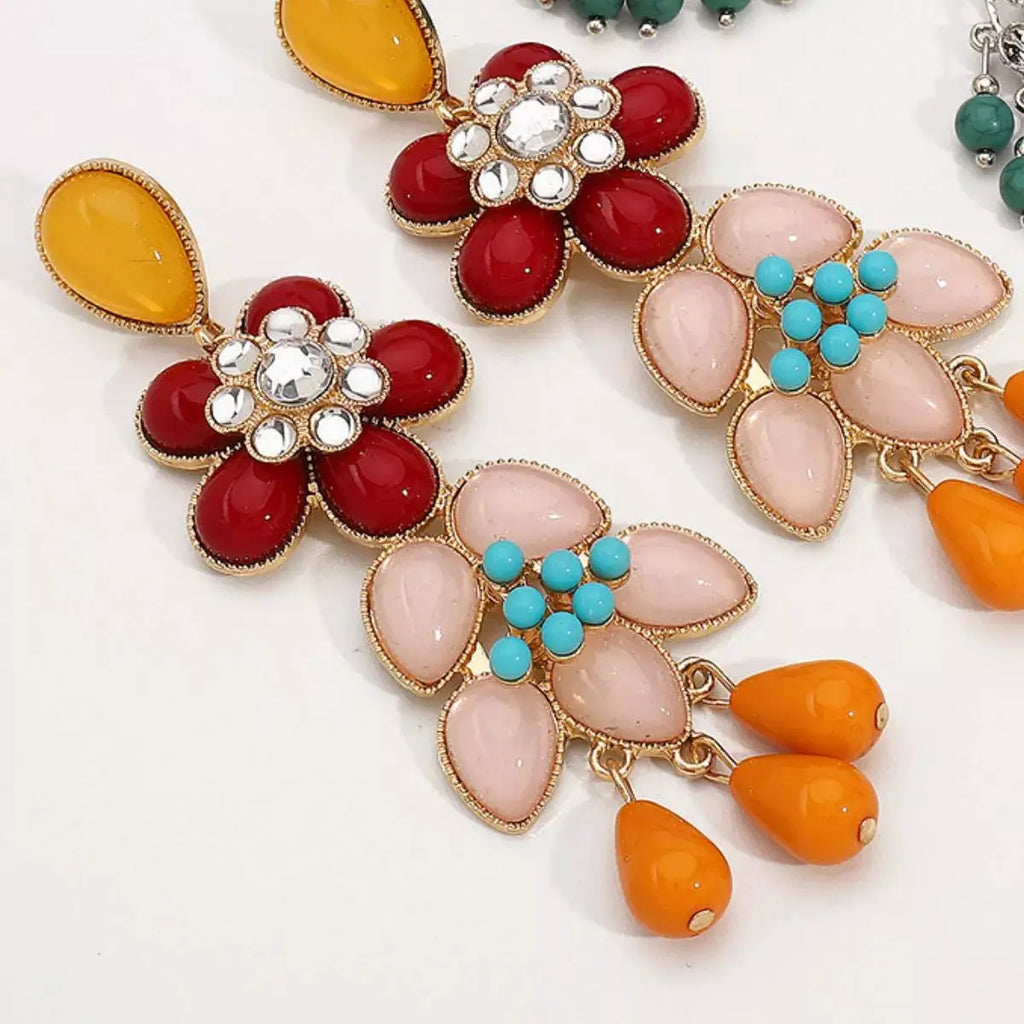 Flower Dangle Earrings by Trendsi