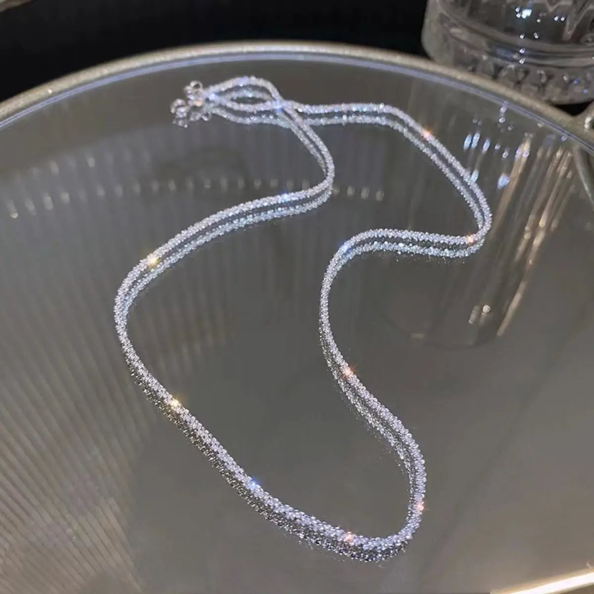 925 Sterling Silver Chain Necklace by Trendsi