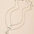 2 Piece Halloween Ghost & Pumpkin Pendant Necklace by Trendsi
