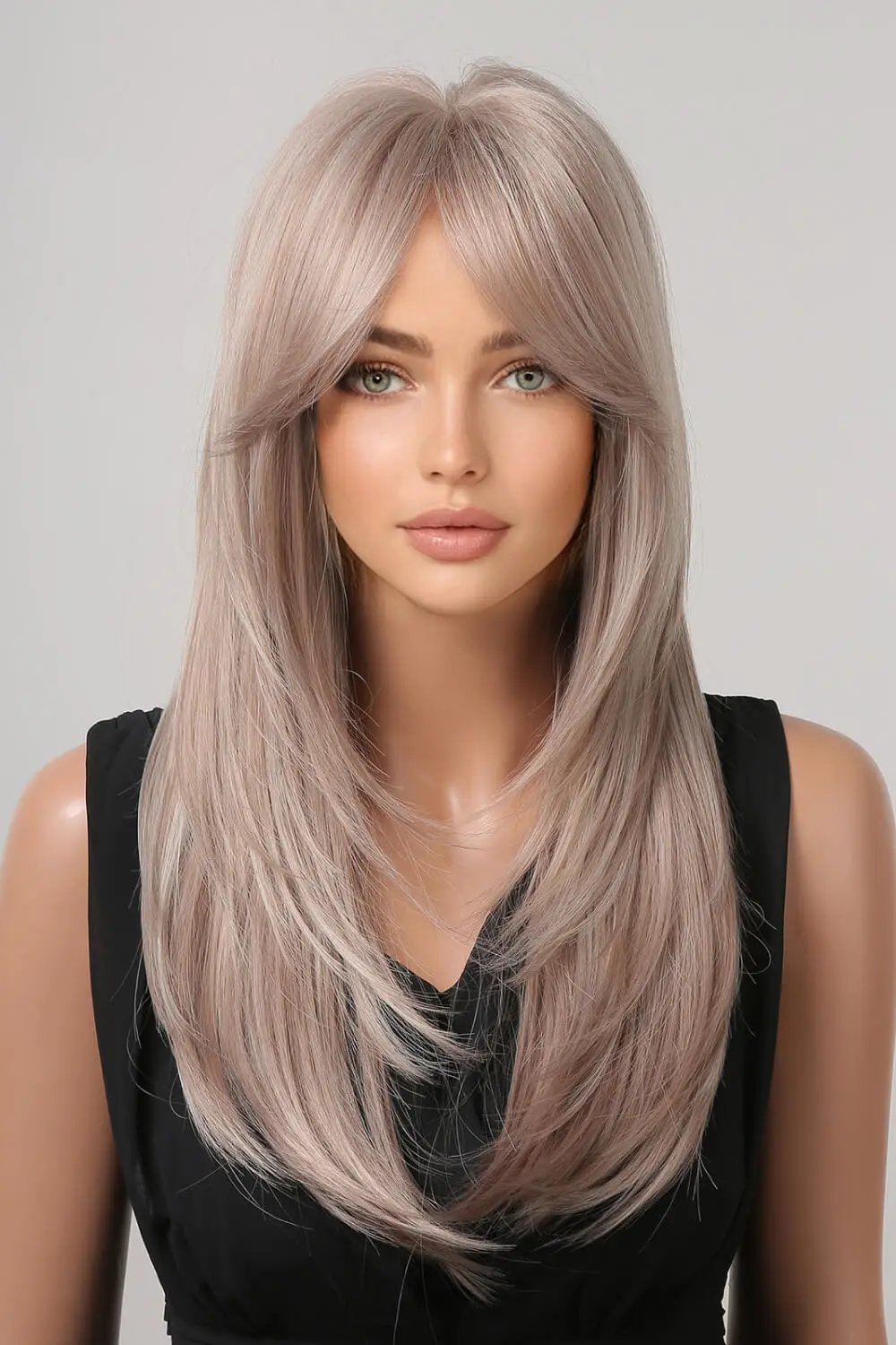 13*1" Full-Machine Wigs Synthetic Long Straight 22" by Trendsi