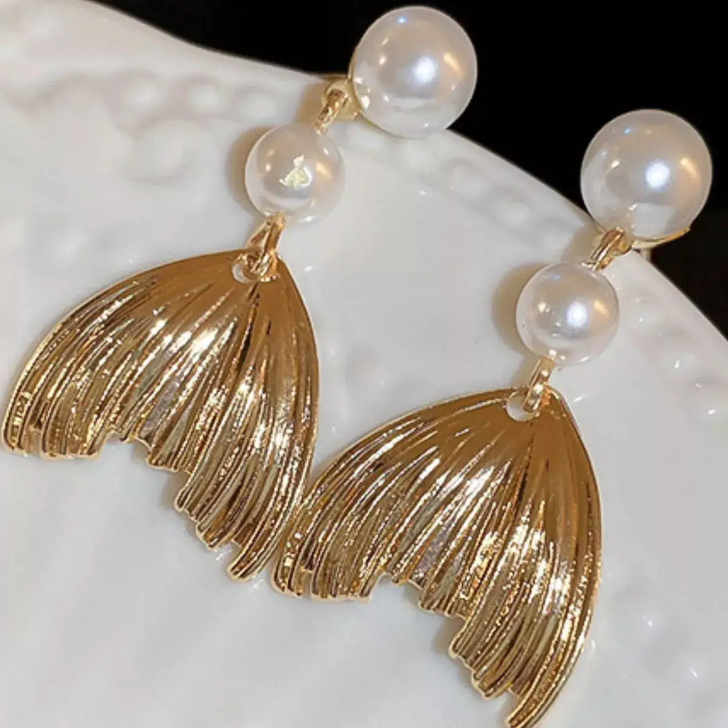 18K Gold-Plated Alloy Geometric Earrings by Trendsi