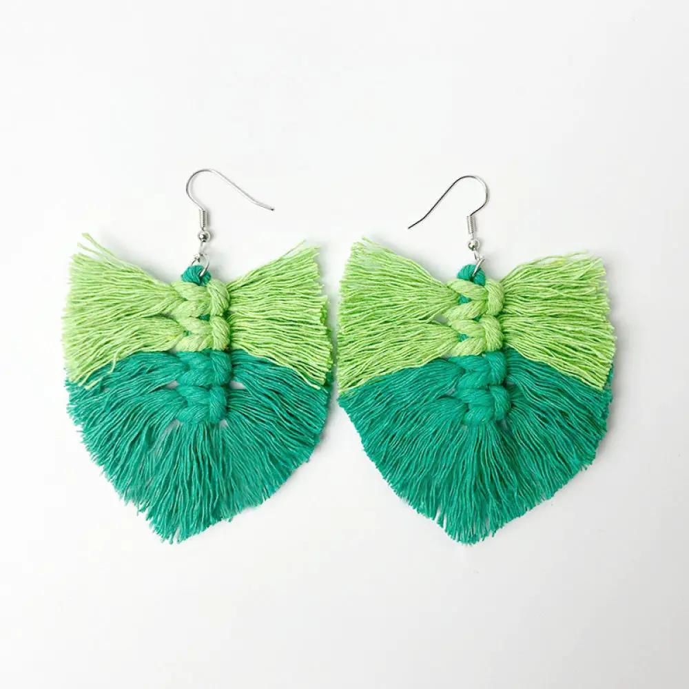 Fringe Detail Dangle Earrings by Trendsi