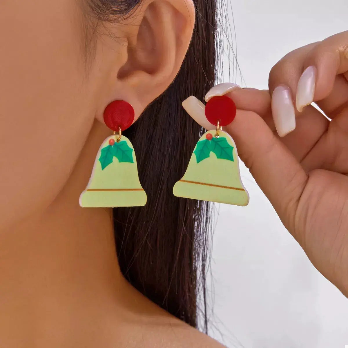 Christmas Acrylic Dangle Earrings by Trendsi