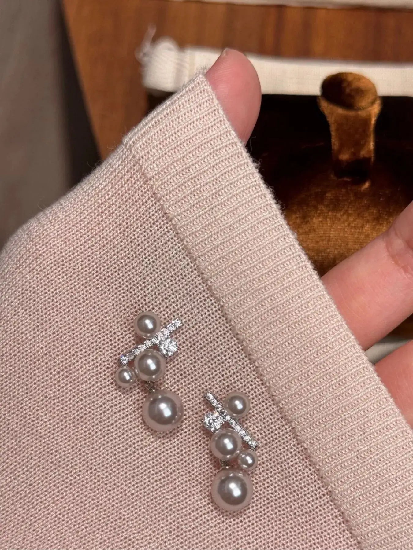 Pearl Drop Earrings by Trendsi