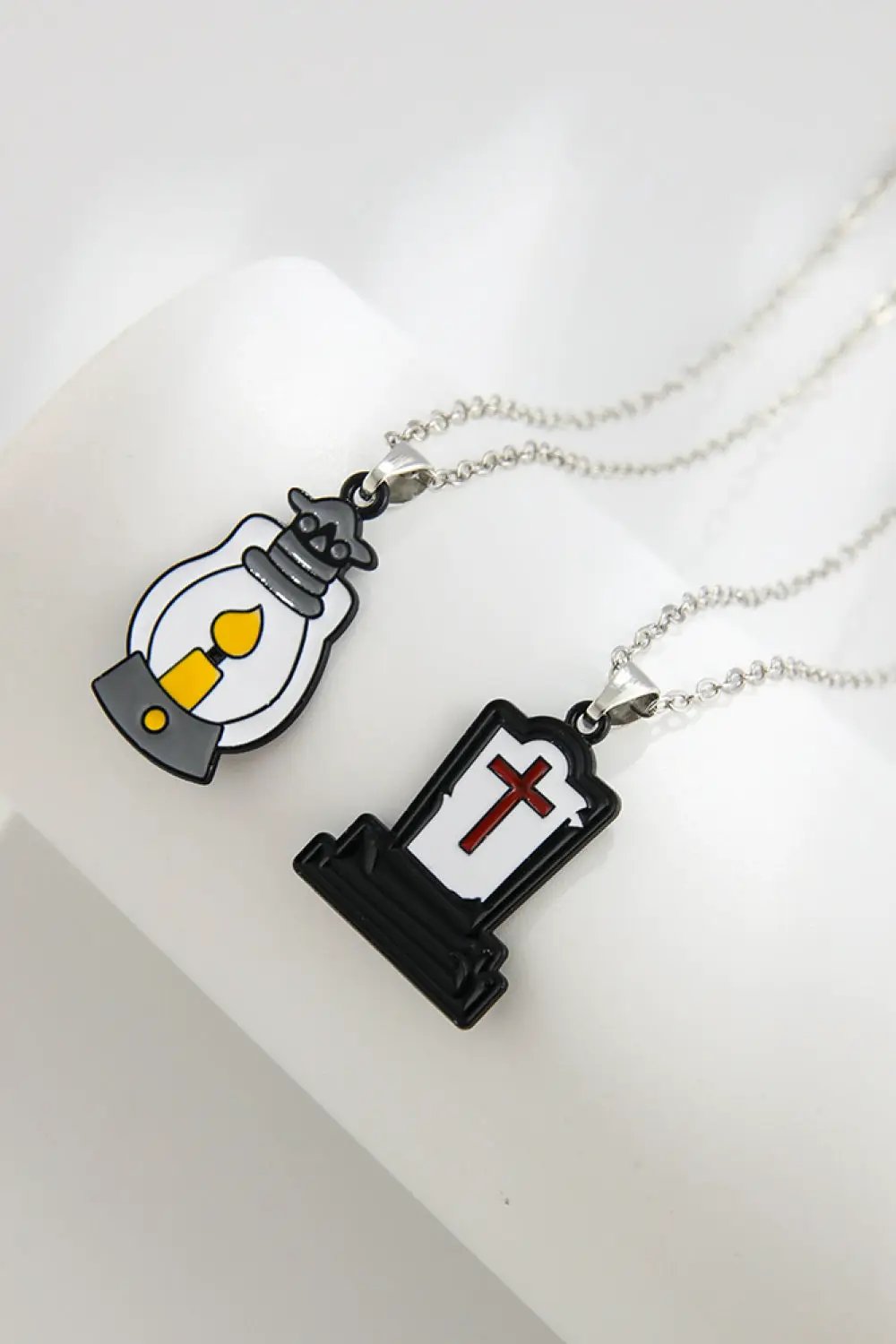 Two-Piece Halloween Theme Necklace Set by Trendsi