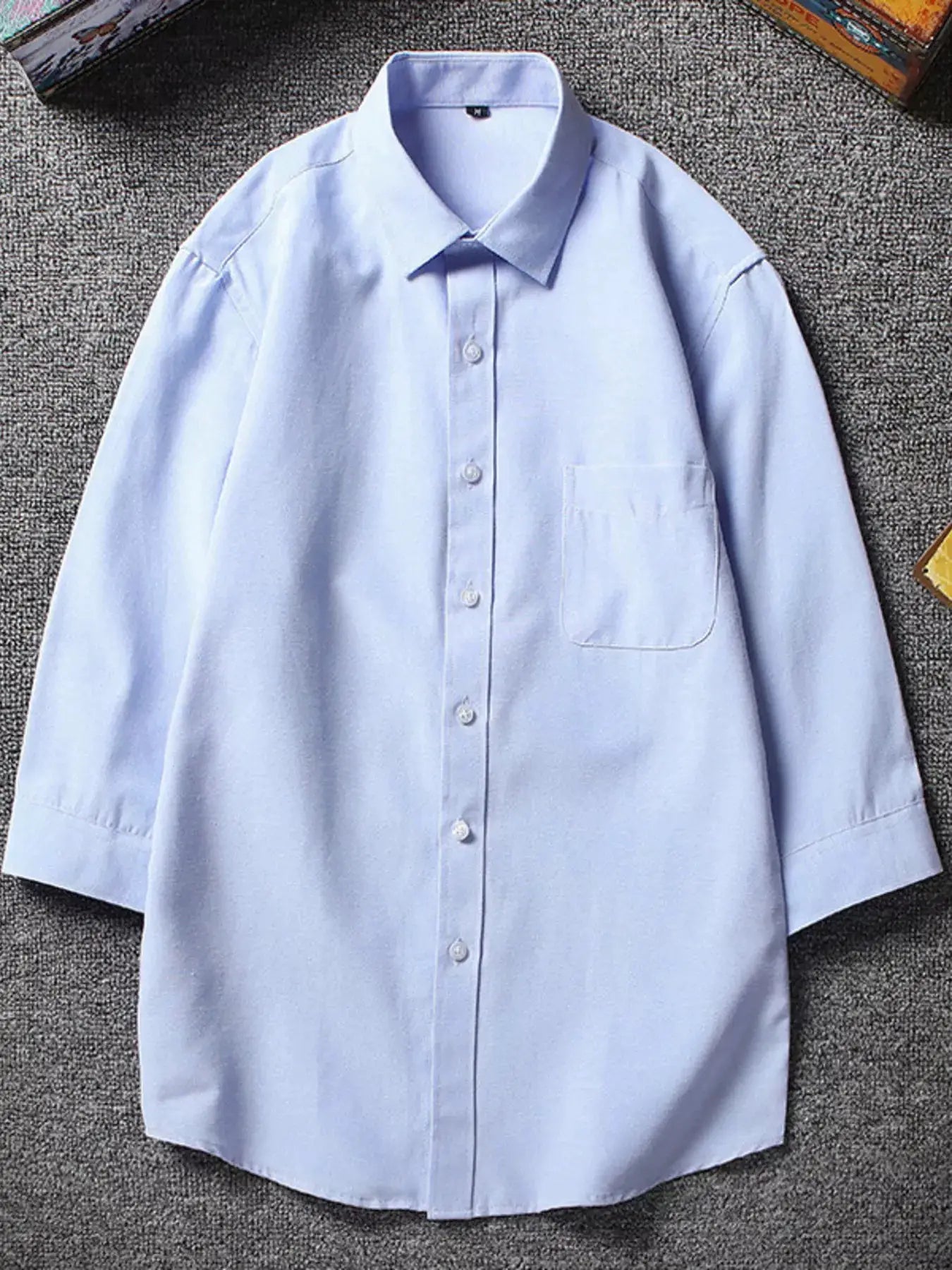 Men's Plus Size Casual Button Up Shirt by Trendsi