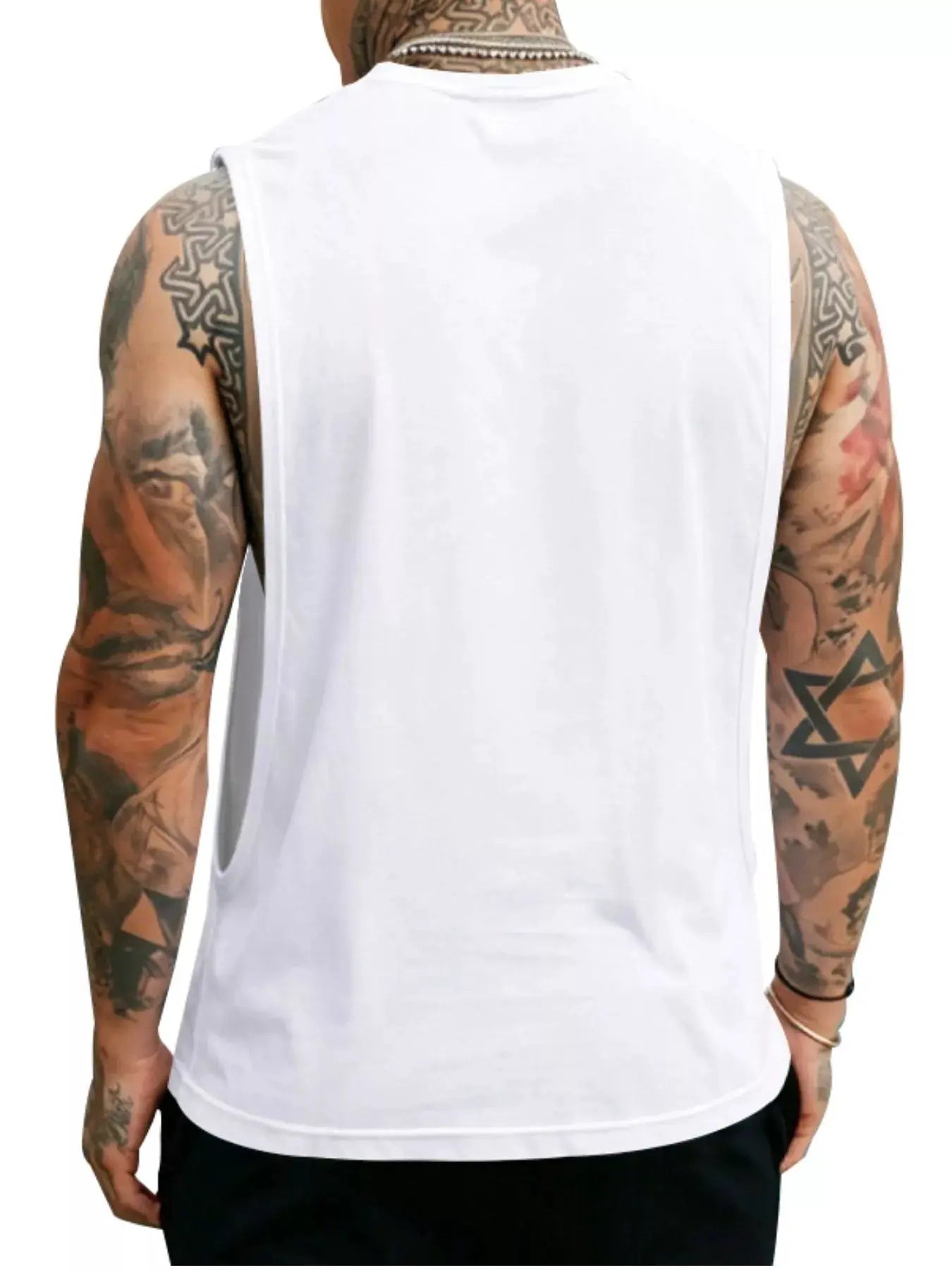 Men's Full Size Round Neck Tank Top Plus Size by Trendsi