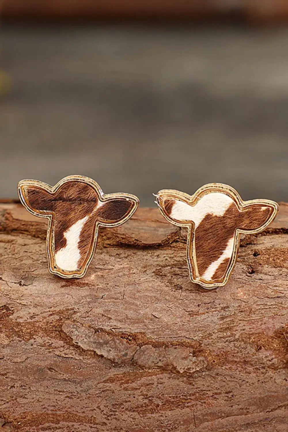 Bull Head Alloy Stud Earrings by Trendsi