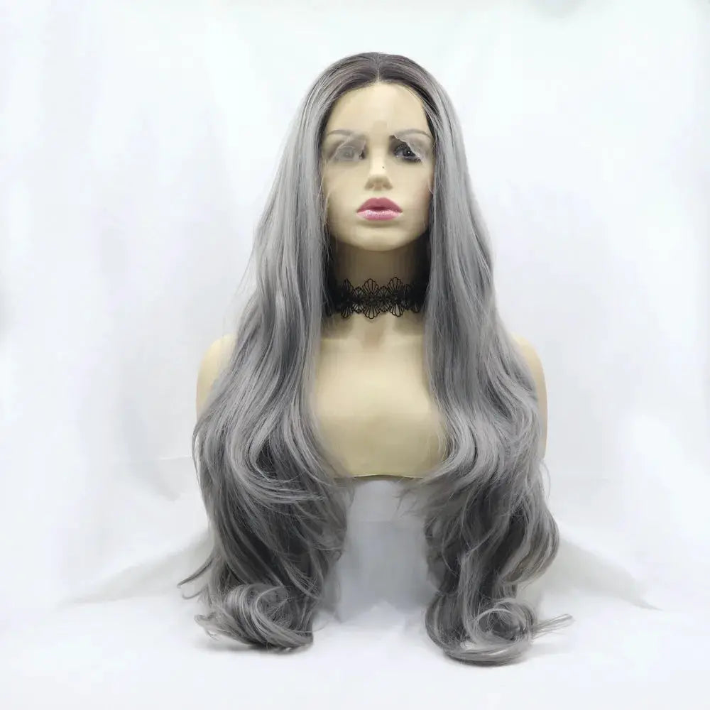 13*3" Lace Front Wigs Synthetic Long Wavy 24" 130% Density by Trendsi