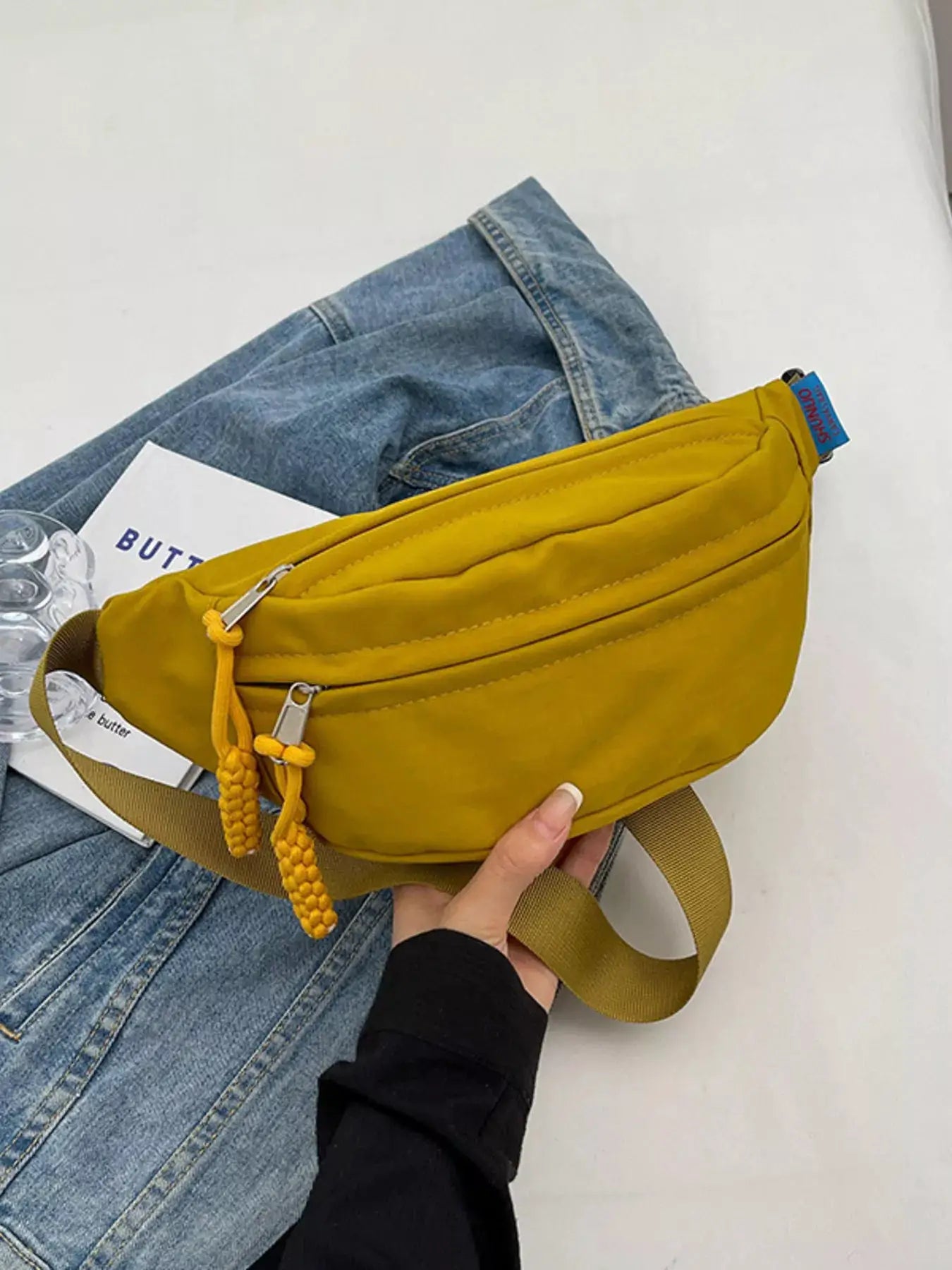 Lightweight Crossbody Bag with Tassel Detail by Trendsi