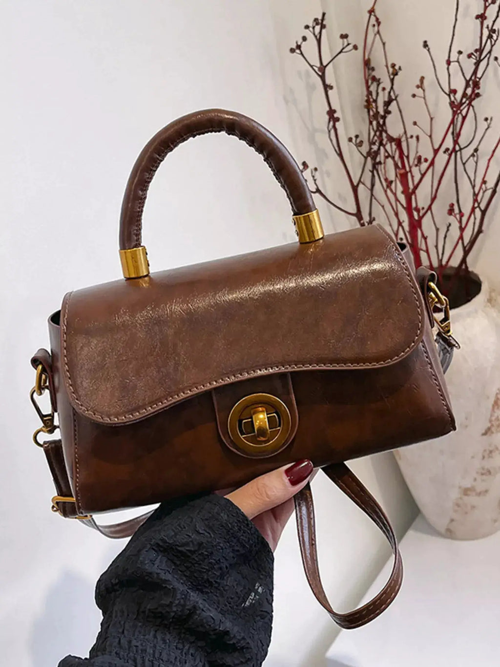 Top Handle Crossbody Bag by Trendsi