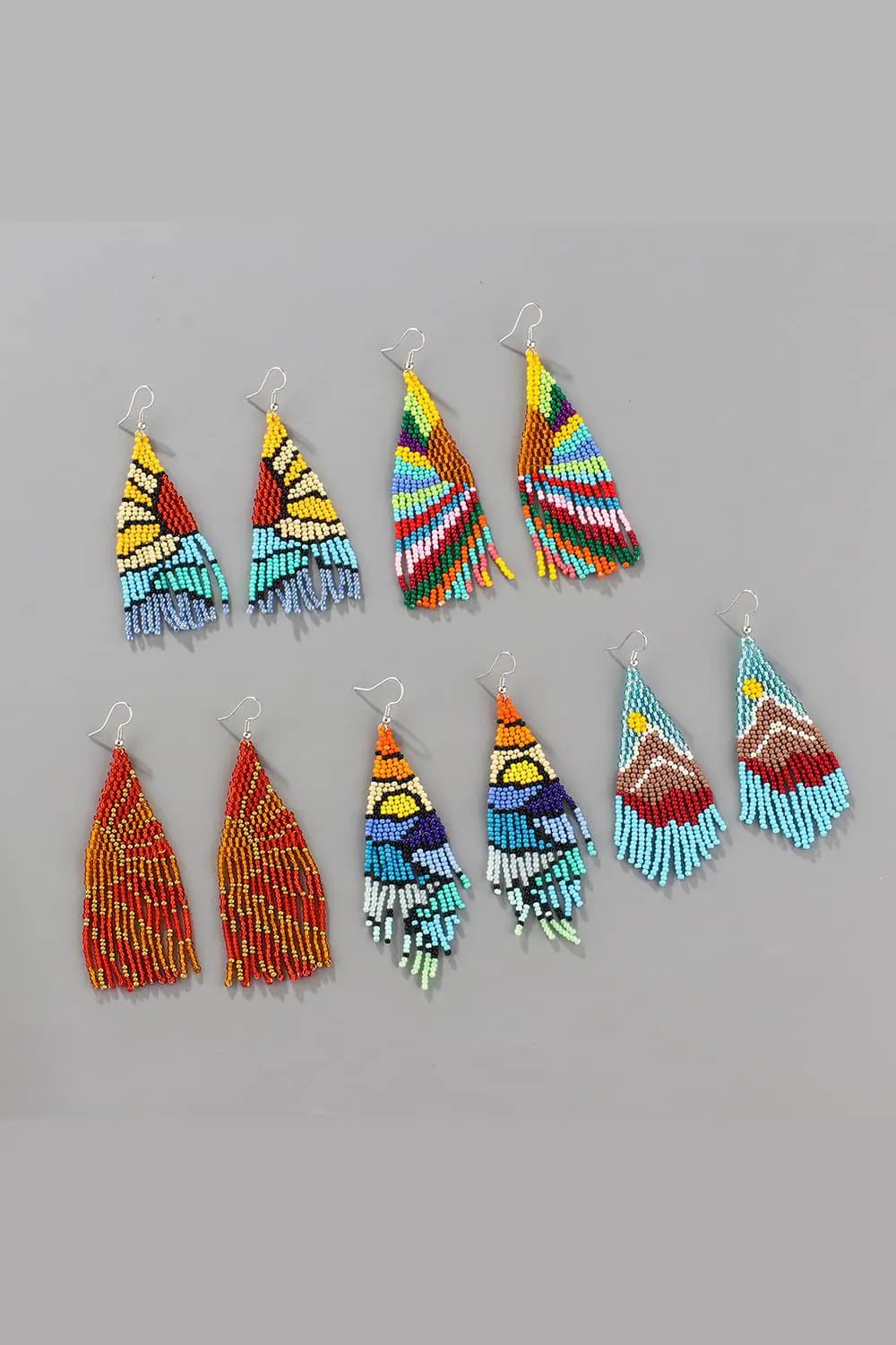 Beaded Dangle Earrings by Trendsi