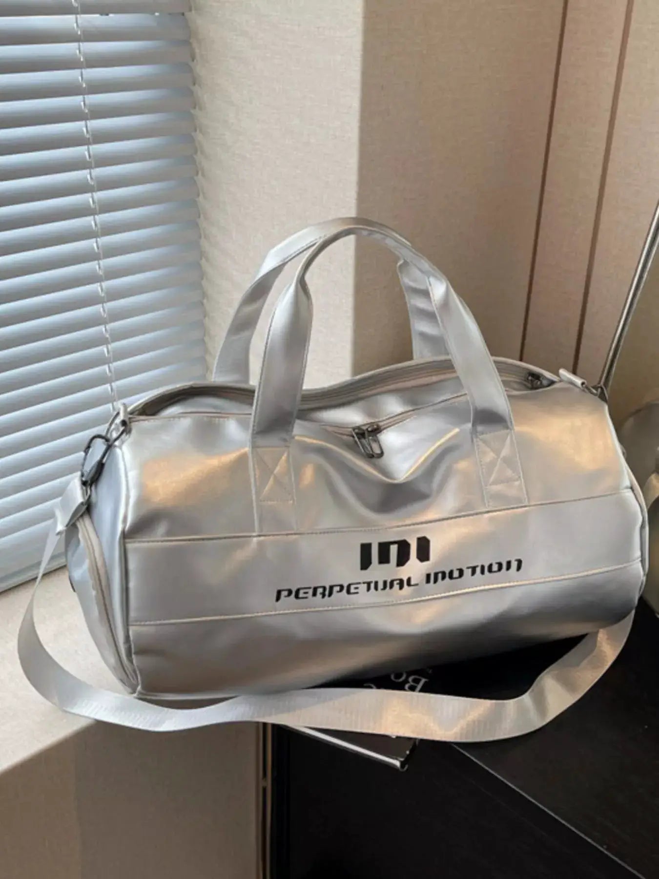 Lightweight Travel Duffel Bag with Shoulder Strap by Trendsi