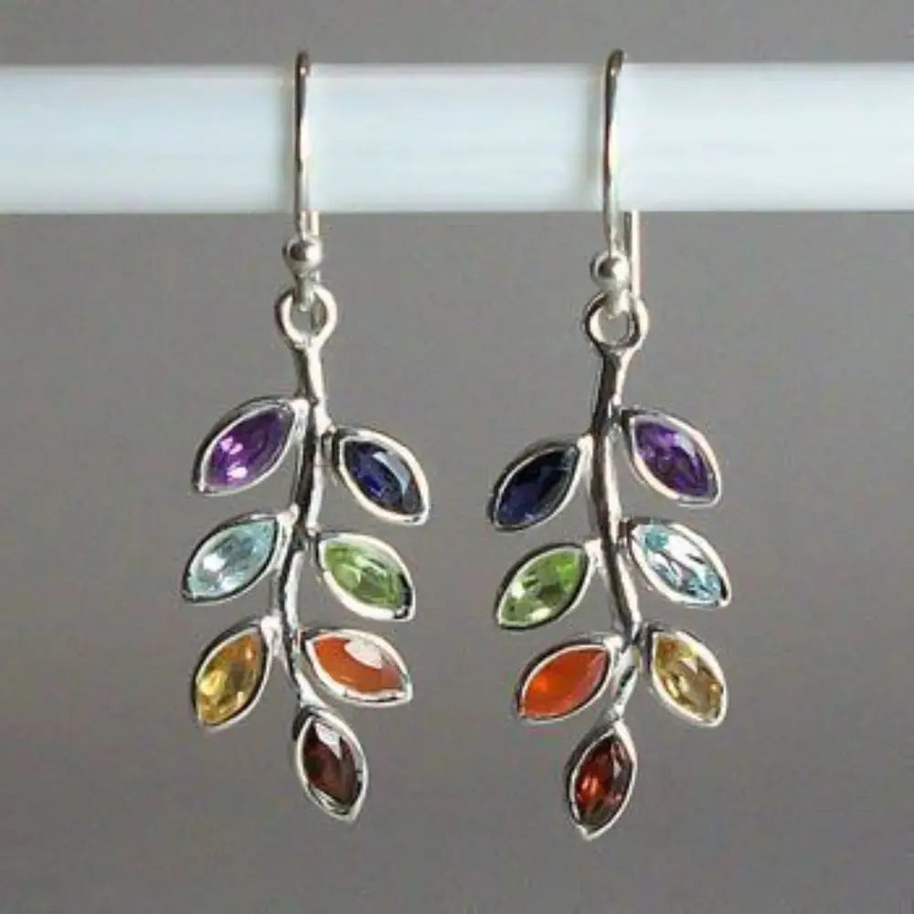 Leaf Shape Alloy Earrings by Trendsi