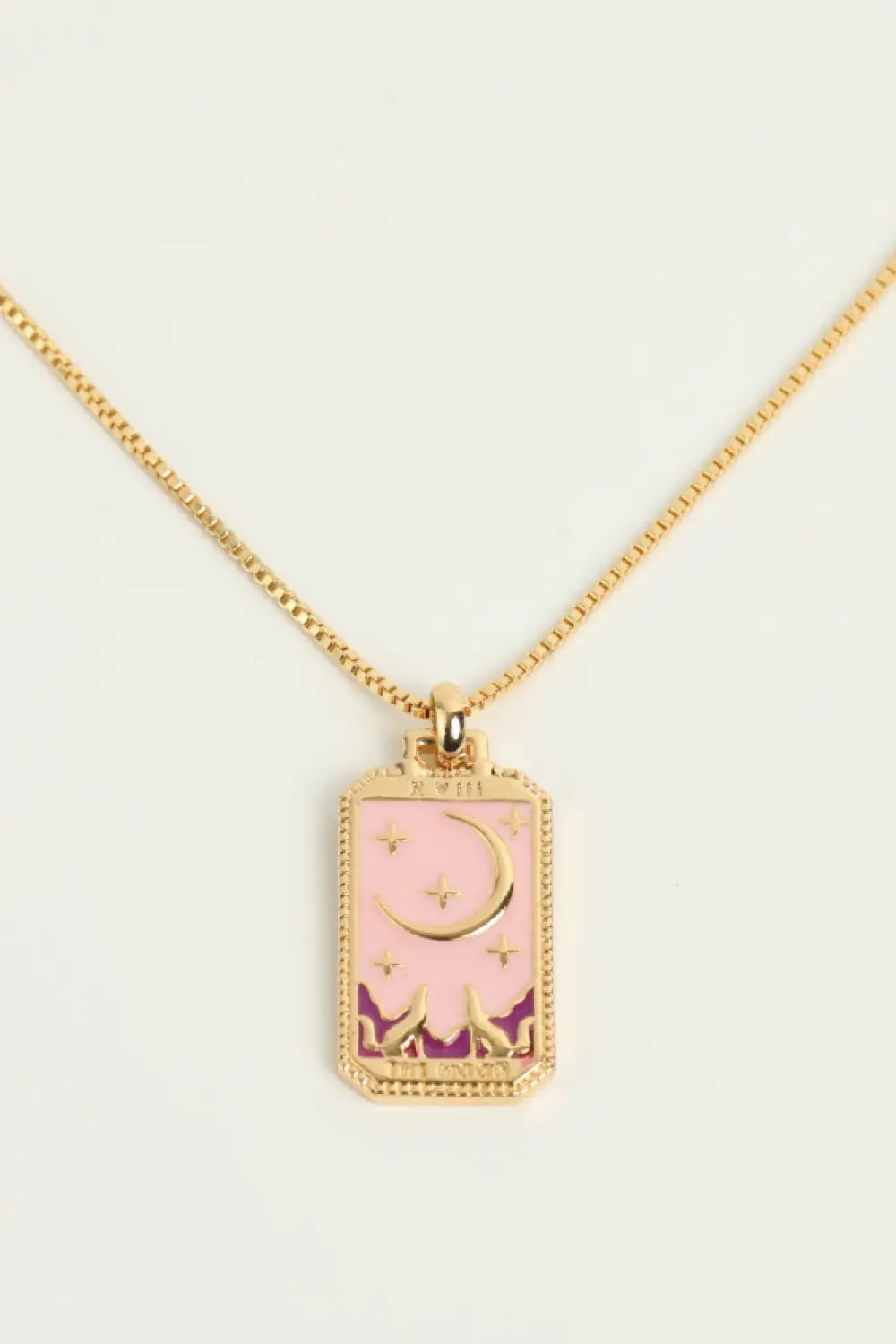 Tarot Card Pendant Copper Necklace by Trendsi