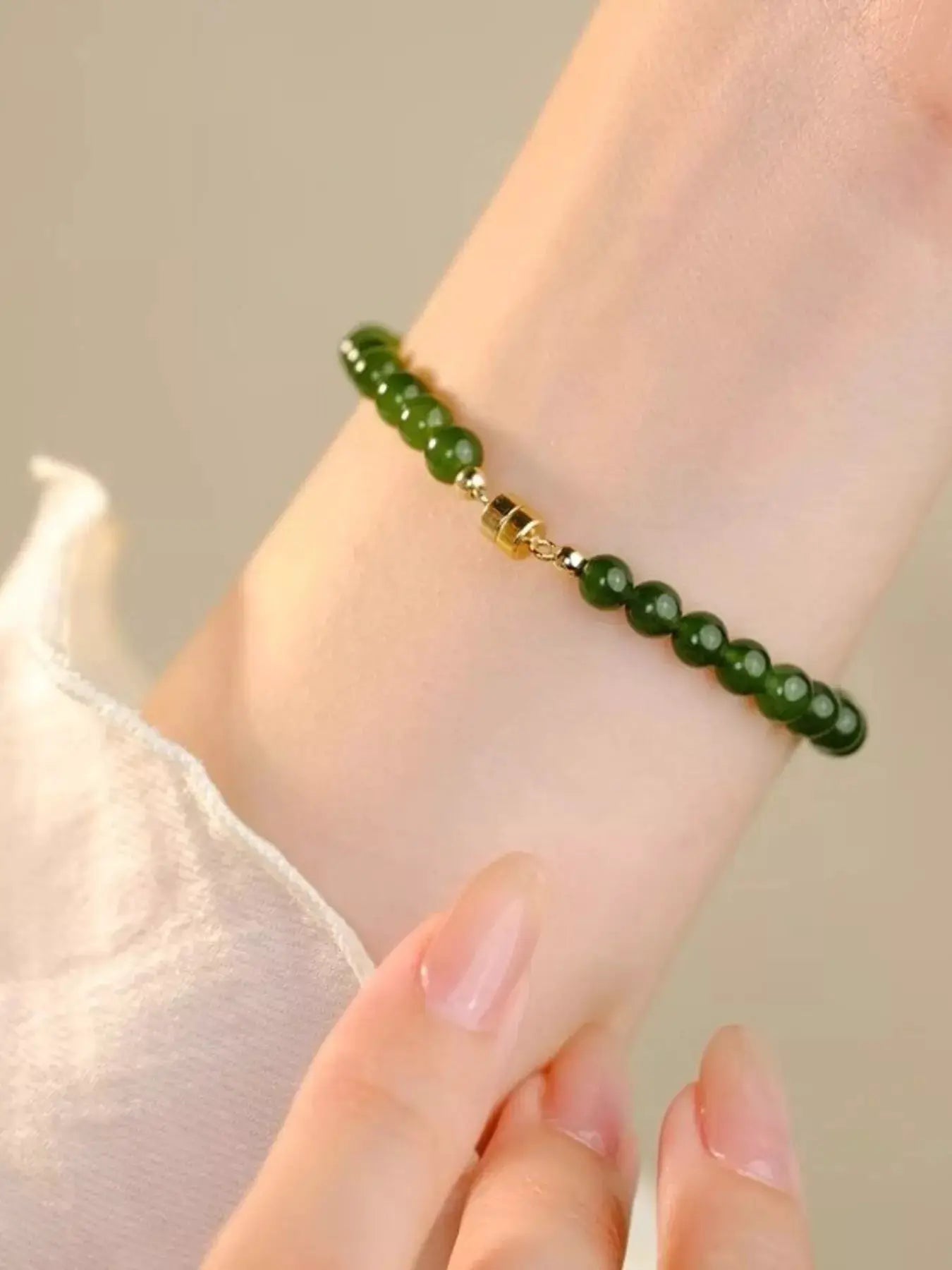 Agate Beaded Bracelet by Trendsi